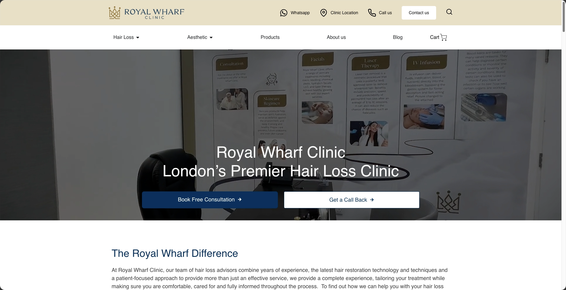 Royal Wharf Clinic project presentation